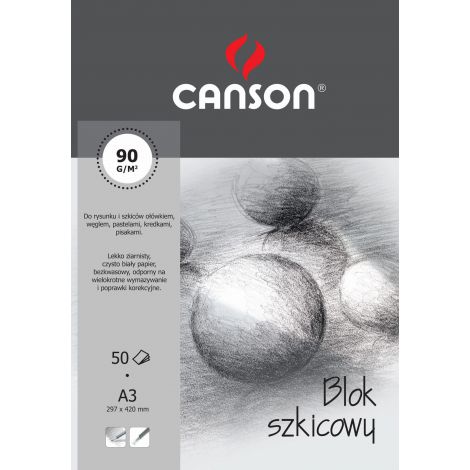 Blok szkicowy Canson A3/50/90g